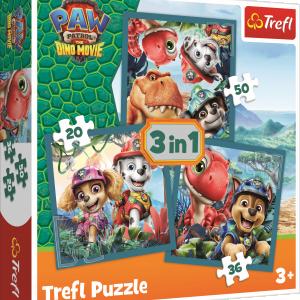 TREFL  PAW PATROL 3 dėlionių rinkinys &bdquo;&Scaron;uniukas-patrulis&ldquo;