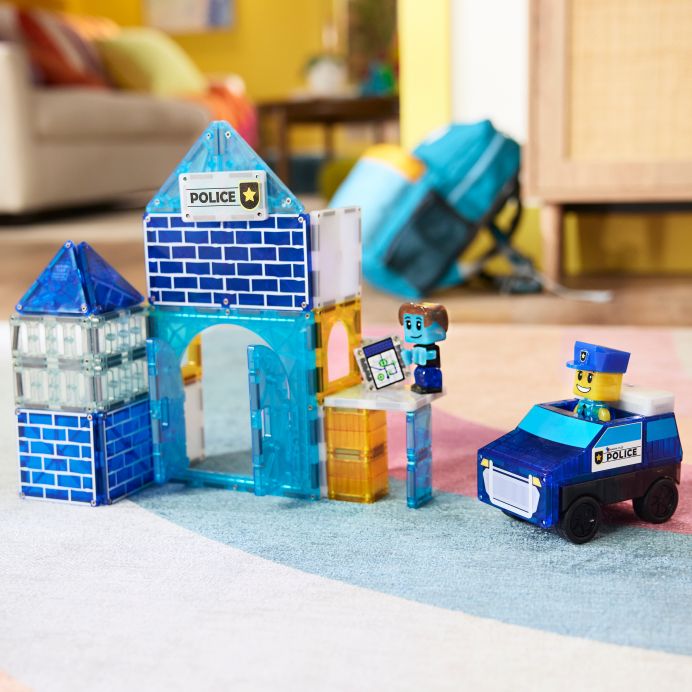 MAGNA-TILES Magnetinis konstruktorius &bdquo;Policijos nuovada&ldquo;, 35 det. &ndash; nuotrauka 7