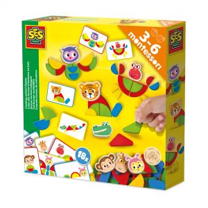 SES  MONTESSORI Rinkinys &bdquo;Linksmieji gyvūnėliai&ldquo;