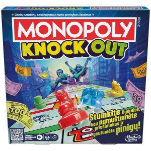 MONOPOLY  Žaidimas &bdquo;Monopolis: Knockout&ldquo; (lietuvių k.)