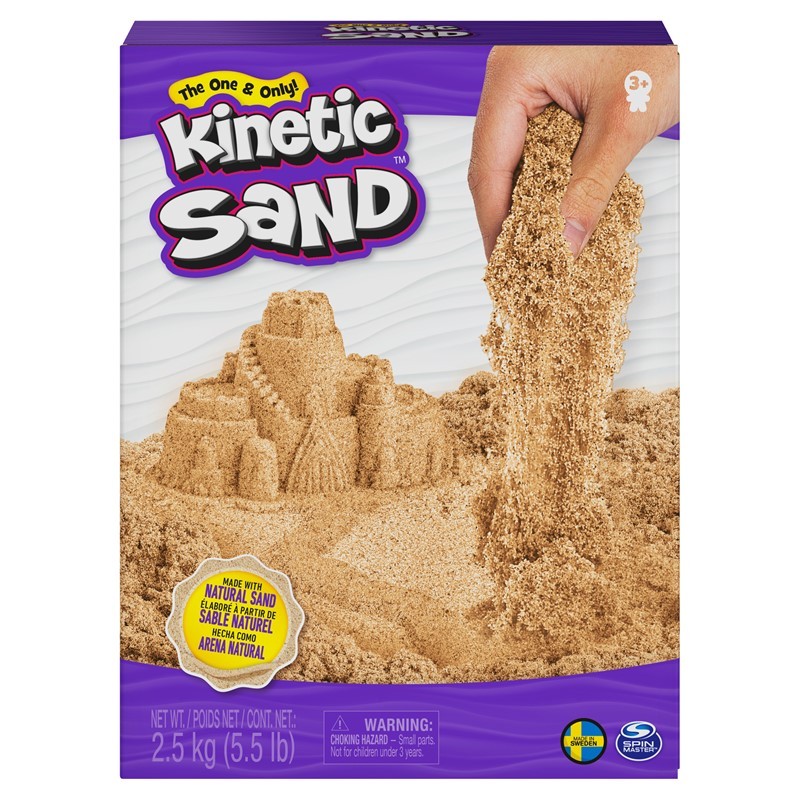 KINETIC SAND  Kinetinis smėlis, rudas, 2,5 kg