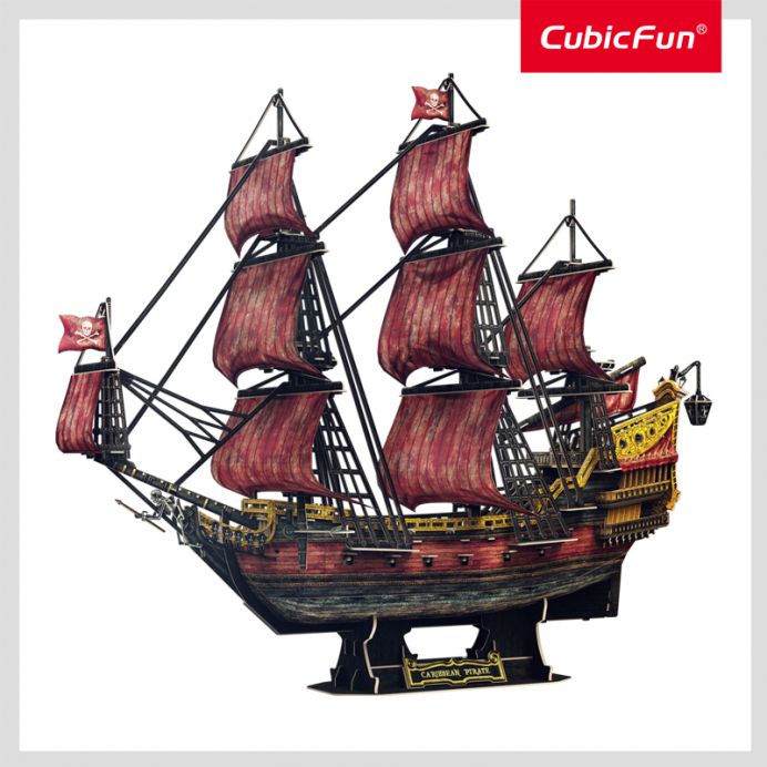 CUBIC FUN CUBICFUN 3D dėlionė &bdquo;Queen Anne&rsquo;s Revenge&ldquo;, jubiliejinis leidimas &ndash; nuotrauka 2