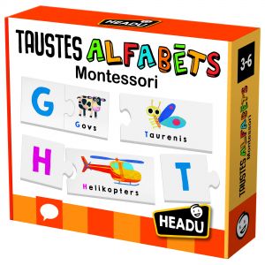 HEADU  &bdquo;Montessori&ldquo; žaidimas &bdquo;Paliesk abėcėlę&ldquo;, latvių k.