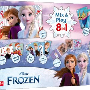 TREFL  FROZEN 8in1 Mix&play stalo žaidimų rinkinys