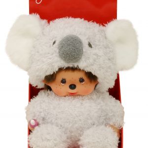 MONCHHICHI  Pliu&scaron;inė beždžionėlė su koalos kostiumu, 18 cm