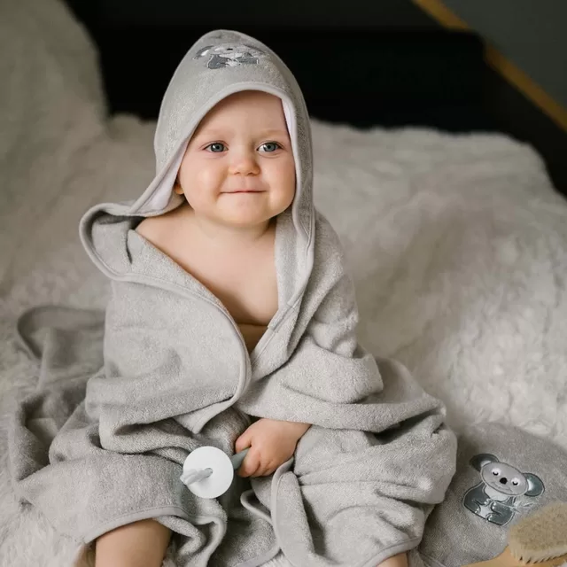 BabyOno pir&scaron;tinė vaiko maudymui bambukinė pilka 347/09 &ndash; nuotrauka 5