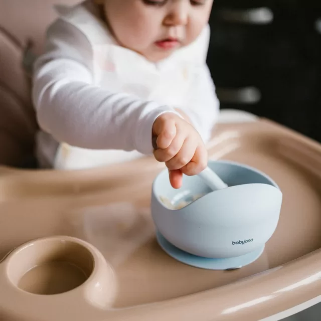 BabyOno dubenėlis silikoninis neslystantis mėlyna 1481/01 &ndash; nuotrauka 6