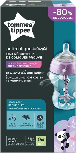 Tommee Tippee buteliukas 260 ml ADVANCED anti-colic, PANDA &ndash; nuotrauka 4