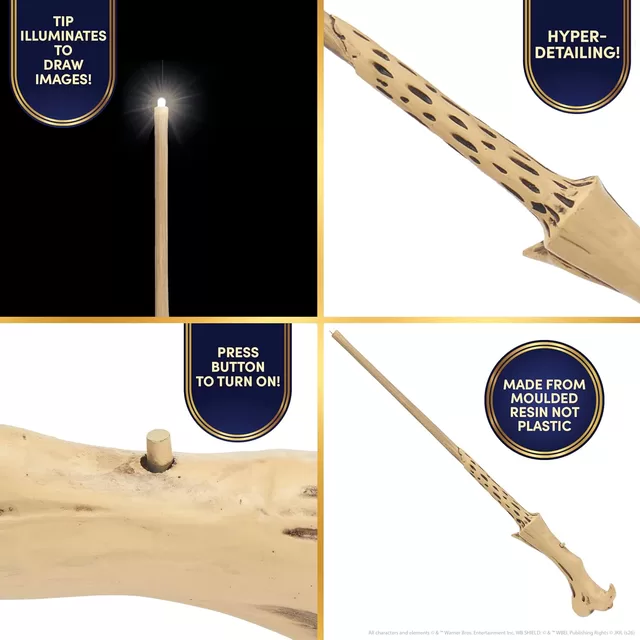 HARRY POTTER &Scaron;viečianti pie&scaron;imo lazdelė &ndash; Voldemort, 35 cm &ndash; nuotrauka 2