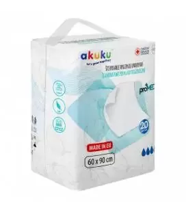 Akuku vienkartiniai higieniniai paklotai proMED, 60x90cm, 20 vnt. A0144 &ndash; nuotrauka 2