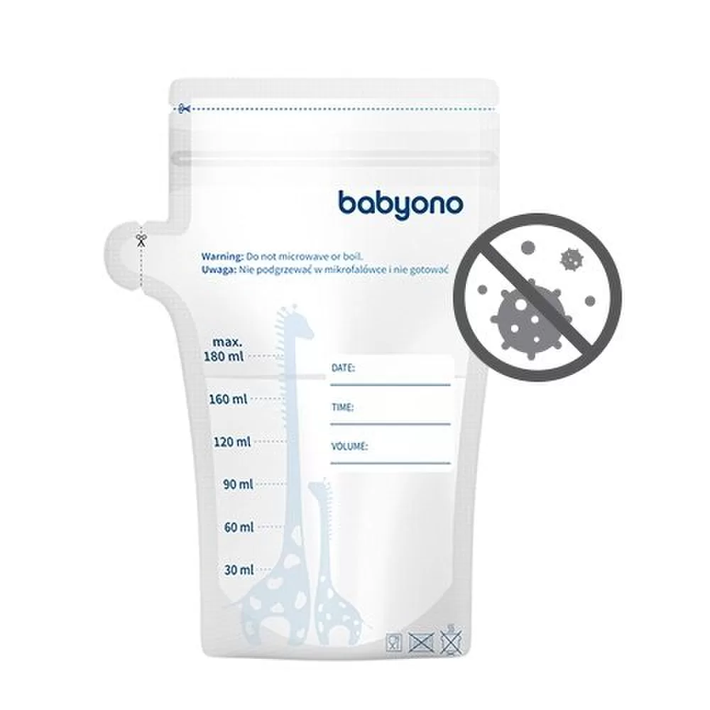 BabyOno mai&scaron;eliai motinos pienui laikyti ir už&scaron;aldyti, 180 ml, 1084 &ndash; nuotrauka 8
