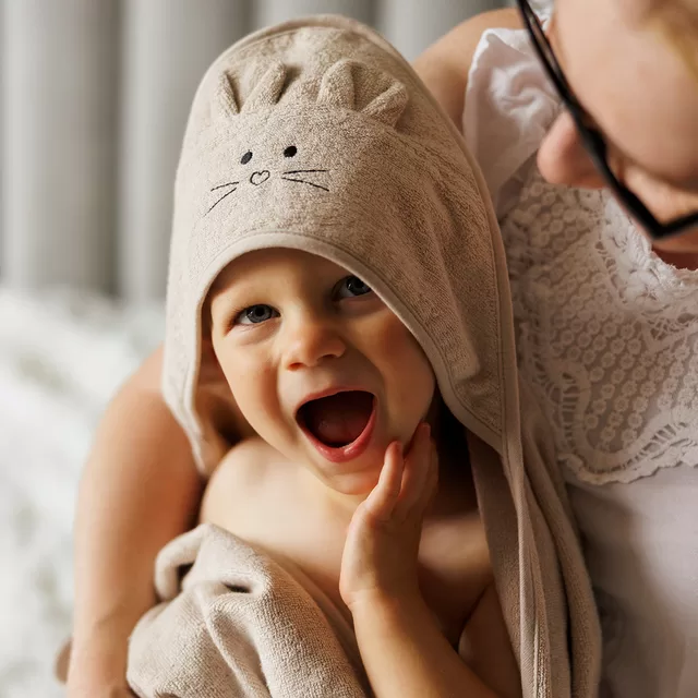 BabyOno rank&scaron;luostis su gobtuvu bambukinis 100x100 rudas 1553/05 1553/05 &ndash; nuotrauka 5