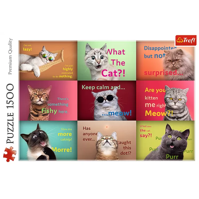 TREFL PUZZLES TREFL dėlionė &bdquo;Katės&ldquo;, 1500 det. &ndash; nuotrauka 2