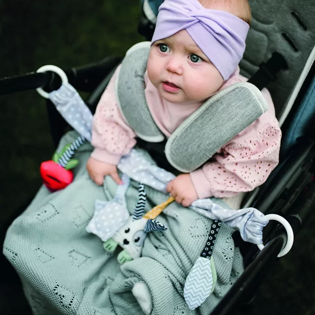 Babyono pledas megztas bambukinis mėlynas 1478/02 &ndash; nuotrauka 5