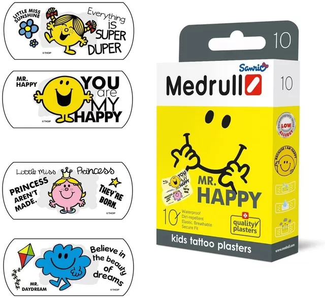 Medrull vaiki&scaron;ki pleistrai MR.HAPPY, 10 vnt. &ndash; nuotrauka 3