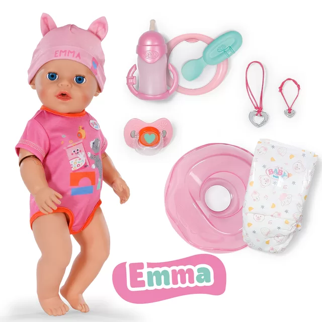 BABY BORN &bdquo;Click and Play&ldquo; lėlė Emma, 43 cm &ndash; nuotrauka 2
