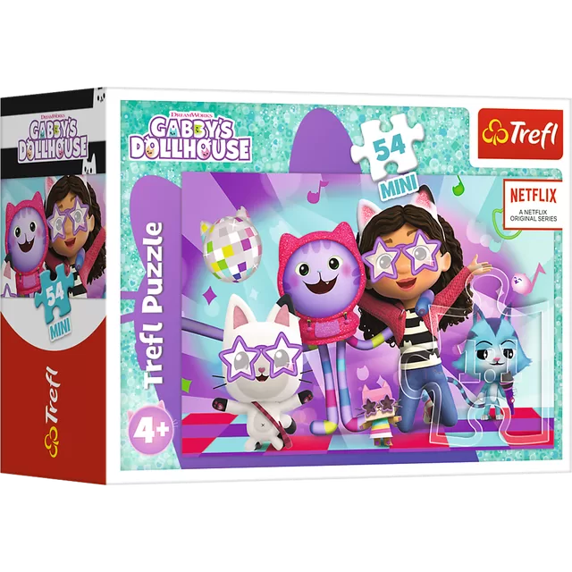GABBY&acute;S DOLLHOUSE TREFL mini dėlionė, 54 det. &ndash; nuotrauka 2