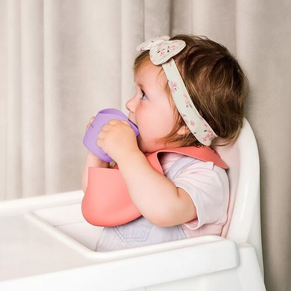 BabyOno ergonomi&scaron;kas mokomasis puodelis violetinis 1463/05 &ndash; nuotrauka 4