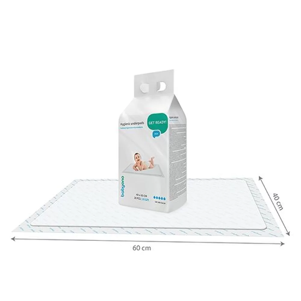 BabyOno kūdikio pervystymo paklotai, 20 vnt., 40x60, 513/20 &ndash; nuotrauka 4