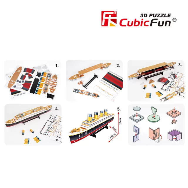 CUBIC FUN CUBICFUN 3D dėlionė &bdquo;Titanikas" &ndash; nuotrauka 3