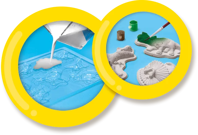 SES Kūrybinis rinkinys &bdquo;Gipsiniai dinozaurai&ldquo; &ndash; nuotrauka 3