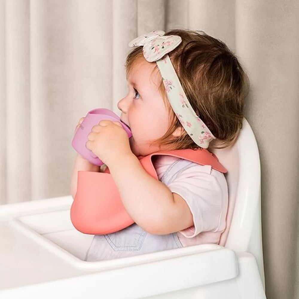 BabyOno ergonomi&scaron;kas mokomasis puodelis rožinis 1463/04 &ndash; nuotrauka 5