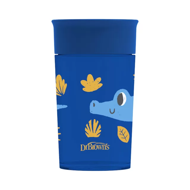 DR. BROWN'S gertuvė su dangteliu CHEERS 360 DECO 300ml, mėlyna &ndash; nuotrauka 2