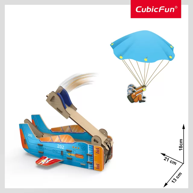 CUBIC FUN National Geographic 3D-palapeli "Para&scaron;iuto Paleidiklis" &ndash; nuotrauka 3