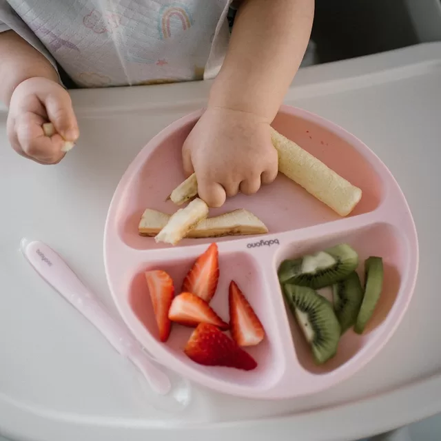 BabyOno lėk&scaron;tutė silikoninė neslystanti rožinė 1482/02 &ndash; nuotrauka 4