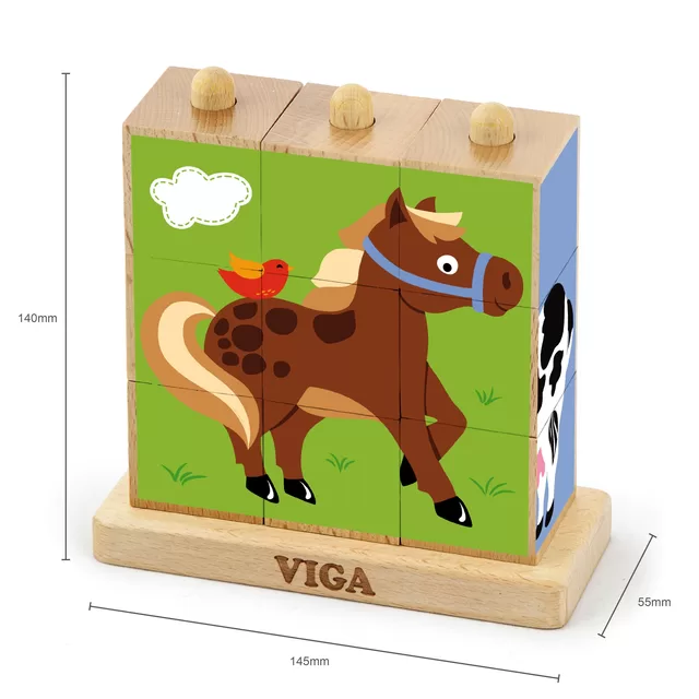 Viga Viga mediniai kubeliai ūkyje 24M+ 50833 50833 &ndash; nuotrauka 3