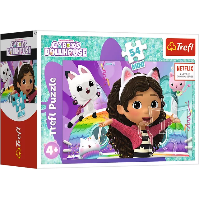 GABBY&acute;S DOLLHOUSE TREFL mini dėlionė, 54 det. &ndash; nuotrauka 5