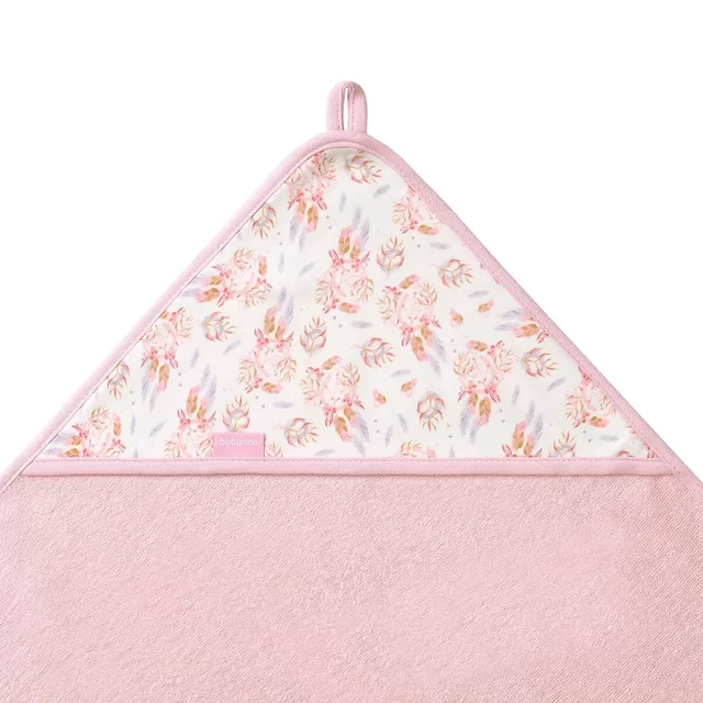 BabyOno rank&scaron;luostis su gobtuvu frotinis 100x100 rožinis 1552/01 &ndash; nuotrauka 2