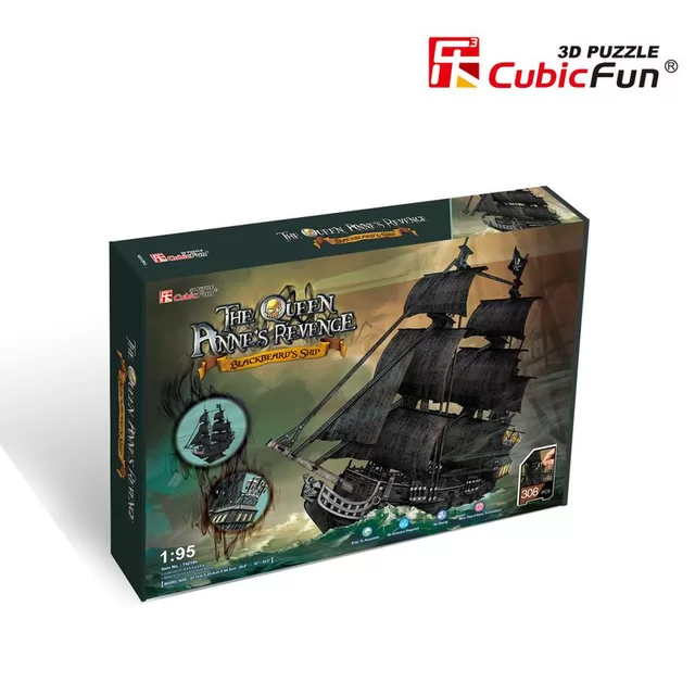 CUBIC FUN CUBICFUN 3D dėlionė Piratų laivas &bdquo;Karalienė Ana&ldquo; &ndash; nuotrauka 2