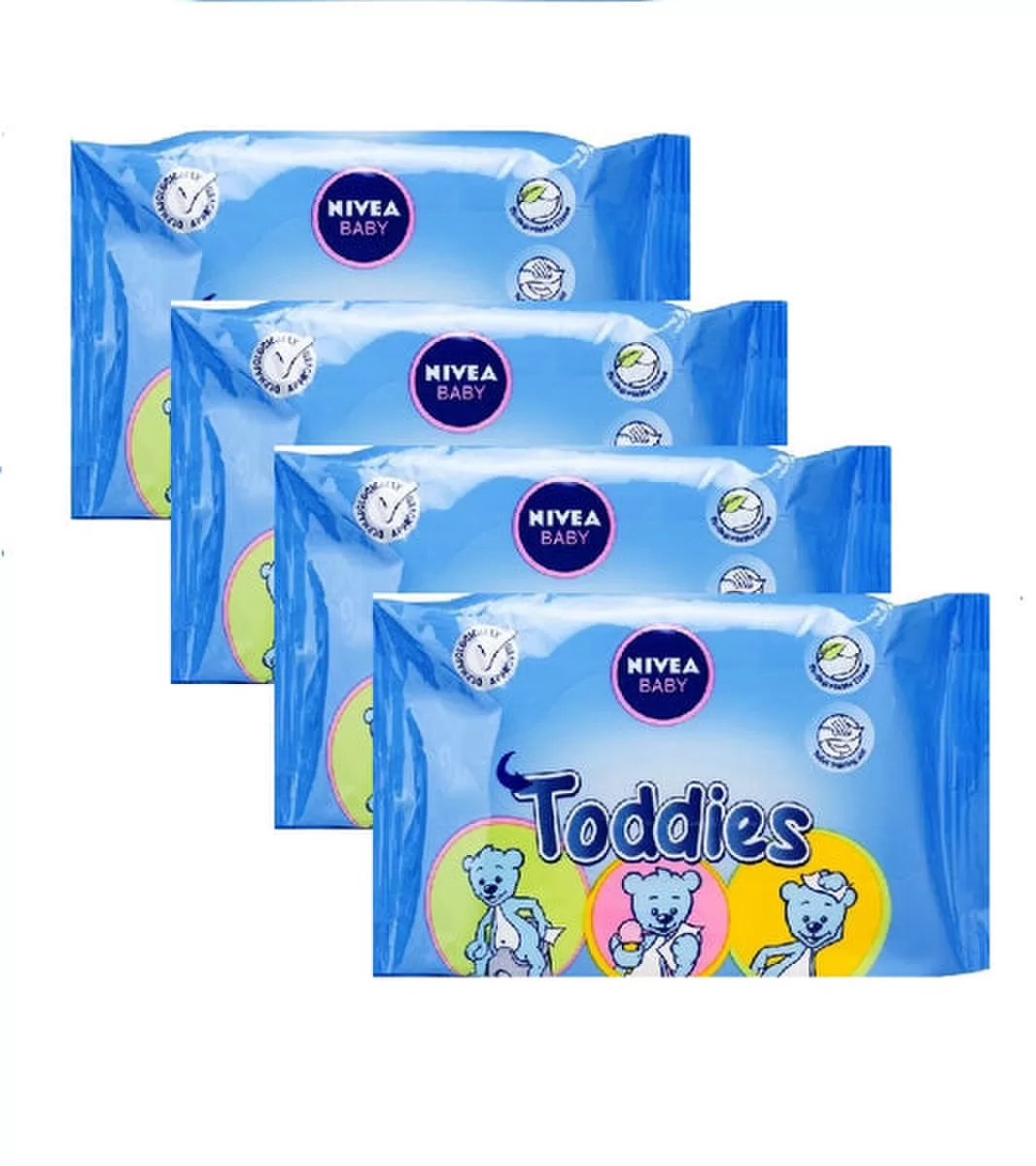 Nivea Baby drėgnos servetėlės 60 vnt. Toddies &ndash; nuotrauka 2