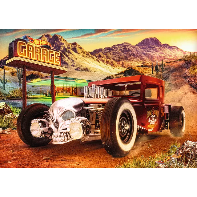 TREFL HOT WHEELS PREMIUM PLUS 1000 det. dėlionė &bdquo;Bone Shaker&ldquo; &ndash; nuotrauka 2