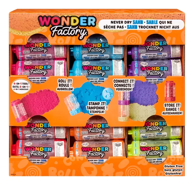 WONDER FACTORY NEVER DRY Kinetinis smėlis, 1 vnt. &ndash; nuotrauka 11