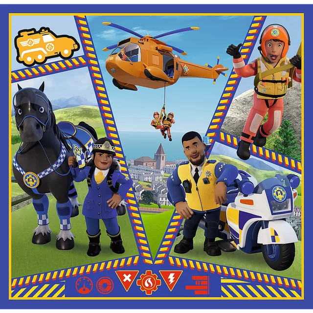 TREFL FIREMAN SAM 3 dėlionių rinkinys &bdquo;Gaisrininkas Semas&ldquo; &ndash; nuotrauka 4