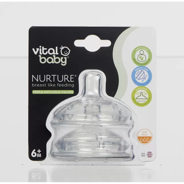Vital Baby greitos tėkmės žindukas 6+ mėn. NURTURE &ndash; nuotrauka 4