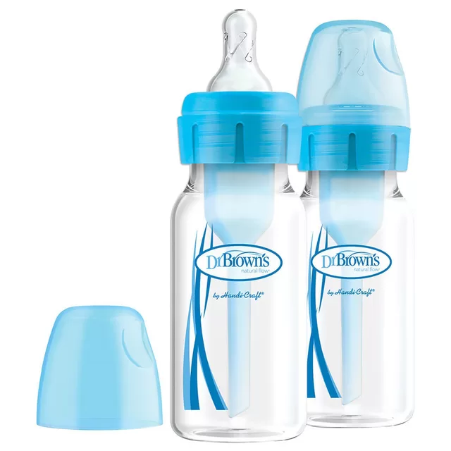 DR. BROWN'S buteliukai OPTIONS+ siauru kakleliu 120ml, mėlyni, SB42405-ESX. &ndash; nuotrauka 3