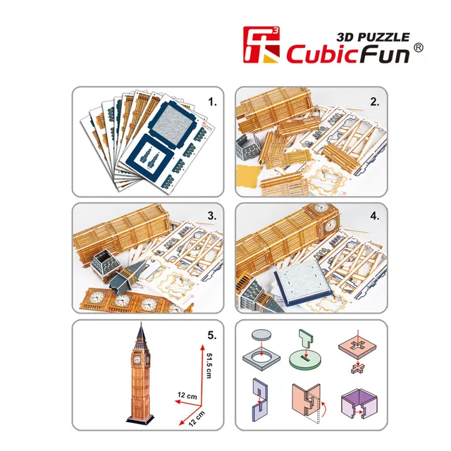 CUBIC FUN CUBICFUN 3D dėlionė &bdquo;Didysis Benas&ldquo; &ndash; nuotrauka 3