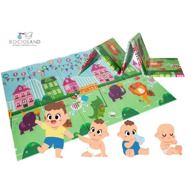 Bocioland mink&scaron;tas lankstomas žaidimų kilimėlis 150x200 cm party BL120 &ndash; nuotrauka 4