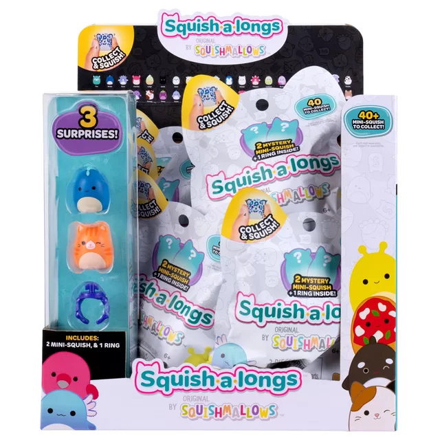 SQUISHMALLOWS SQUISH-A-LONGS Herojai-siurprizai, 2 vnt., 2,5 cm &ndash; nuotrauka 4