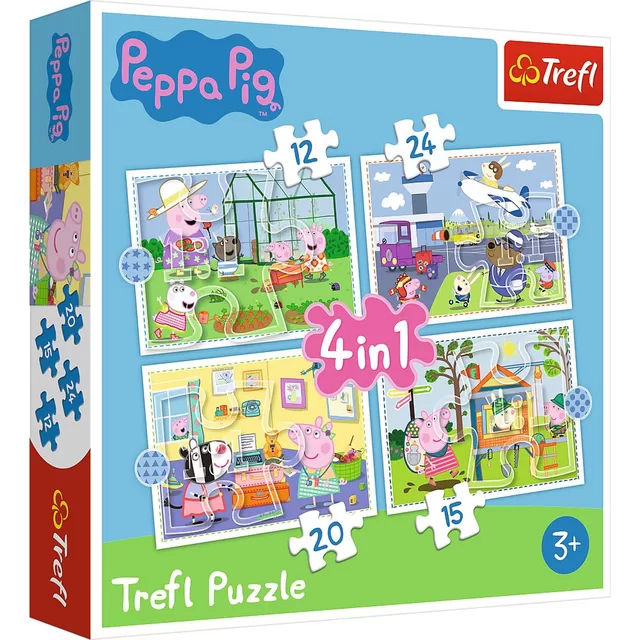 Peppa Pig TREFL 4 dėlionių rinkinys &bdquo;Kiaulytė Pepa&ldquo; &ndash; nuotrauka 2