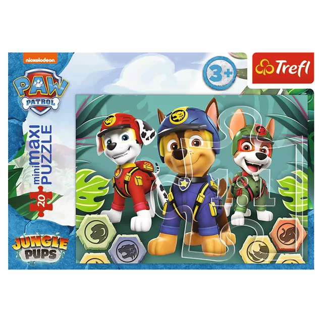 PAW PATROL TREFL Mini Maxi dėlionė &bdquo;&Scaron;uniukai-patruliai" 20 det. &ndash; nuotrauka 9