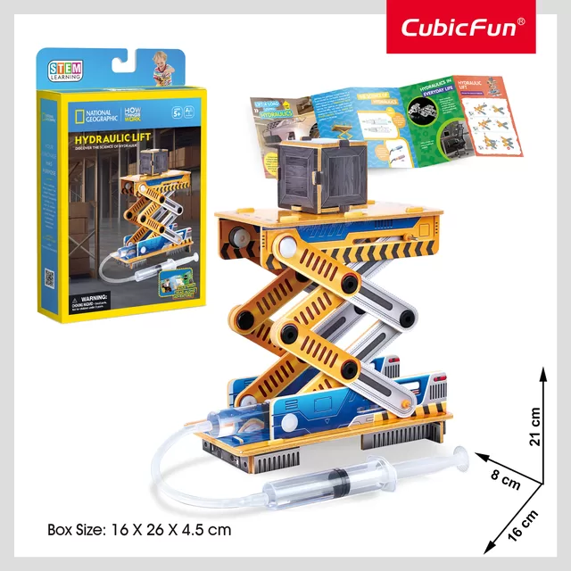 CUBIC FUN National Geographic 3D-palapeli "Hidraulinis Keltuvas" &ndash; nuotrauka 4