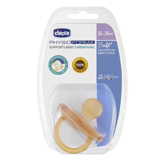 Chicco žindukas ortodontinis PHYSIO SOFT, 16M+, I&scaron; latekso. &ndash; nuotrauka 6