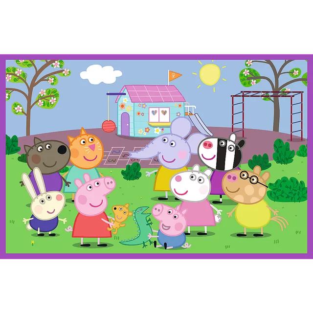 TREFL PEPPA PIG Dėlionių rinkinys &bdquo;Pepė&ldquo;, 2 x 24 det. &ndash; nuotrauka 3