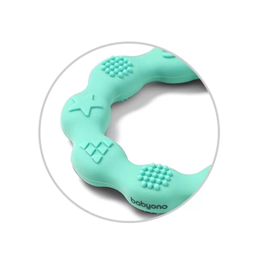 BabyOno kramtukas silikoninis žiedas mėtinis 825/03 &ndash; nuotrauka 2