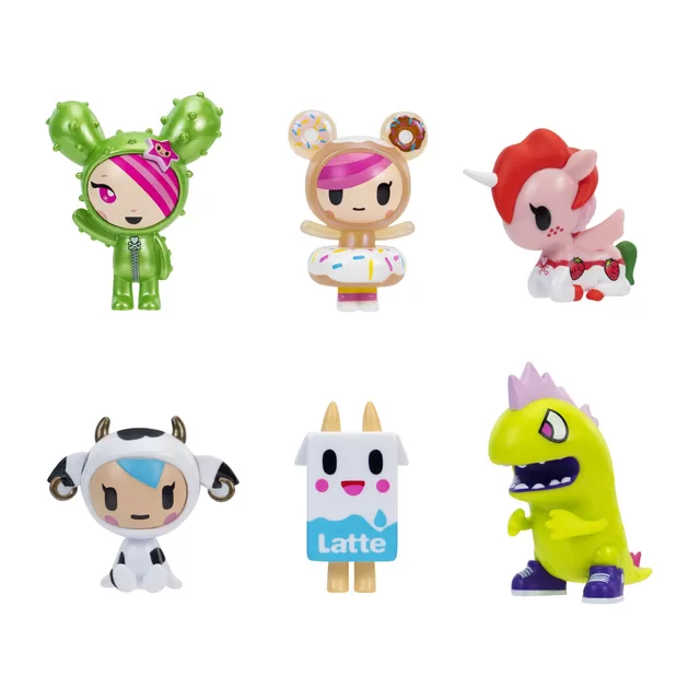 TOKIDOKI Figūrėlių rinkinys, 6 vnt., 5 cm &ndash; nuotrauka 2