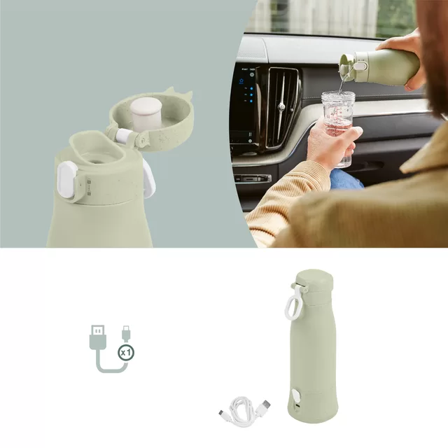 Babymoov &scaron;ildytuvas kelioninis Moov & Feed žalias A002104 &ndash; nuotrauka 6